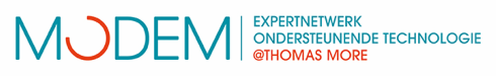 Logo Modem, Expertisenetwerk Ondersteunende Technologie @ Thomas Moore