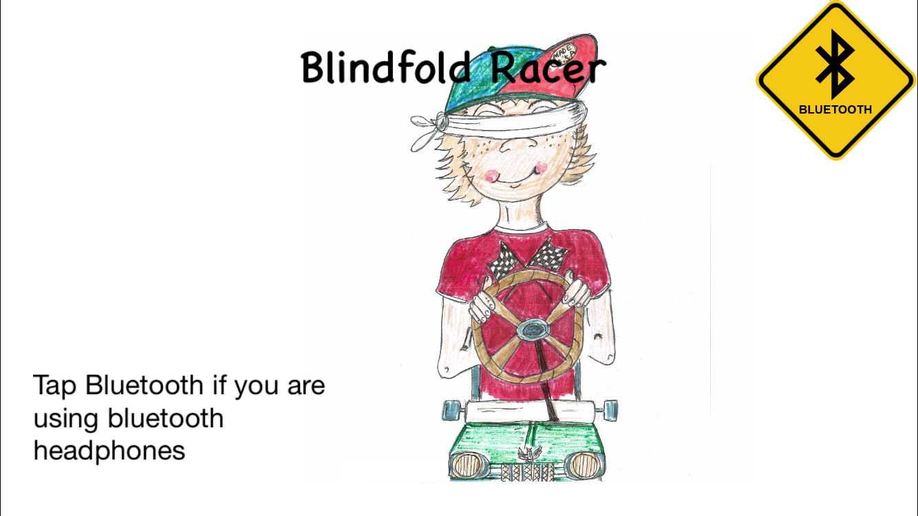 Startscherm Blindfold Racer