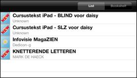 boekenplank VOD screenshot lijstweergave
